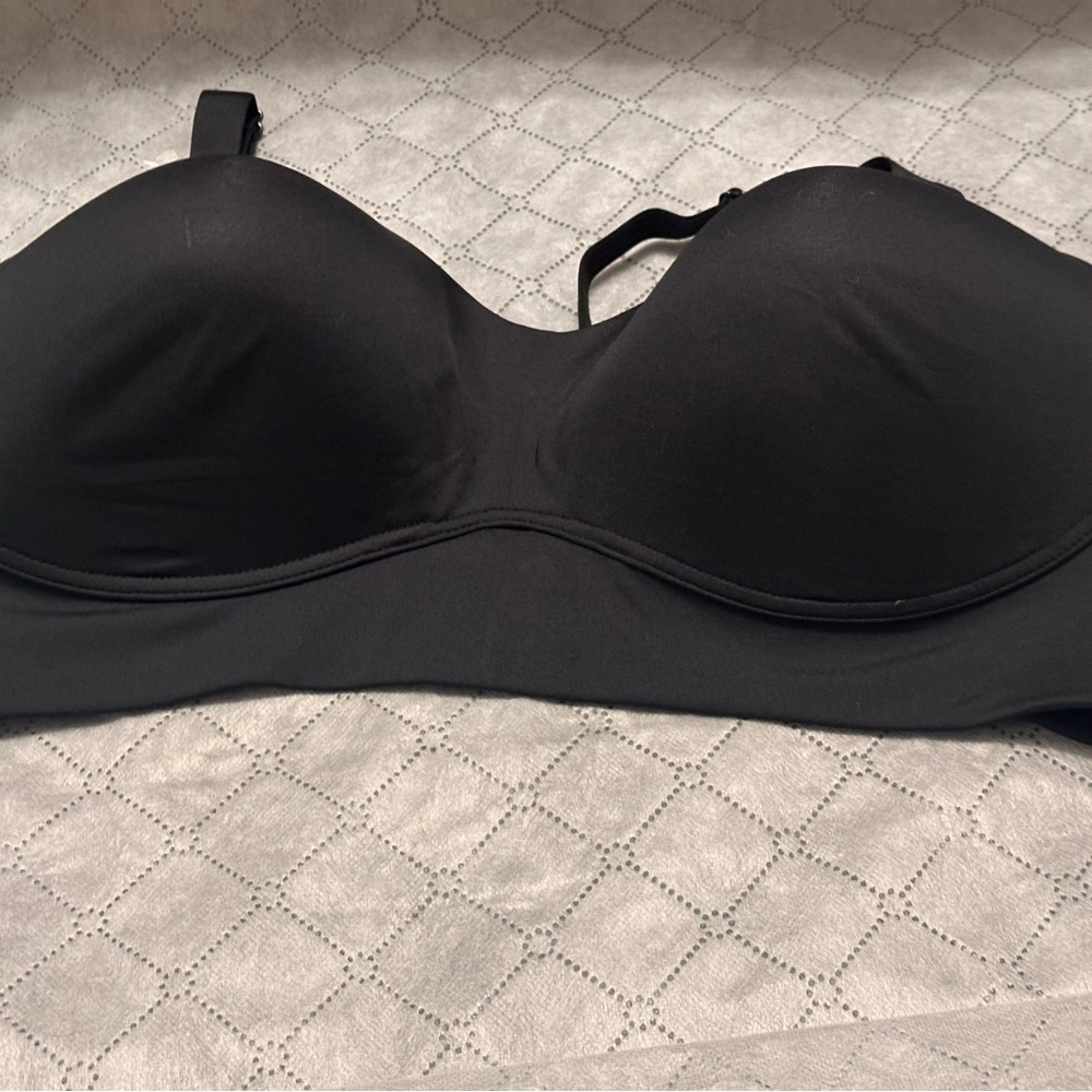 Simply Perfect by Warner's Black All Over Smoothing Comfort Bra 40DD NWT